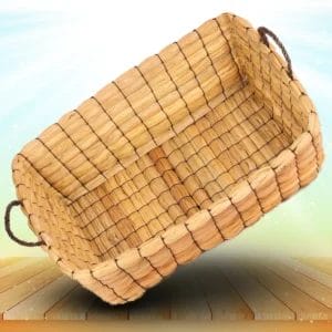 Canasta Cuadrada de Junco