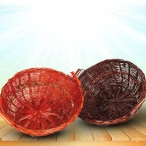 Canasto Redondo de Mimbre